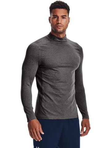 Under Armour Longsleeve "ColdGear Fitted Mock" in Grau