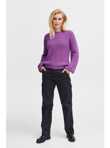 Pulz Strickpullover PZIRIS Regular fit in Bright Purple Melange