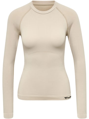 Hummel T-Shirt L/S Hmlclea Seamless Tight T-Shirt Ls in CHATEAU GRAY