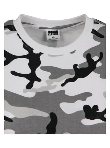 Urban Classics Urban Classics Damen Ladies Stretch Jersey Cropped Tee in snow camo
