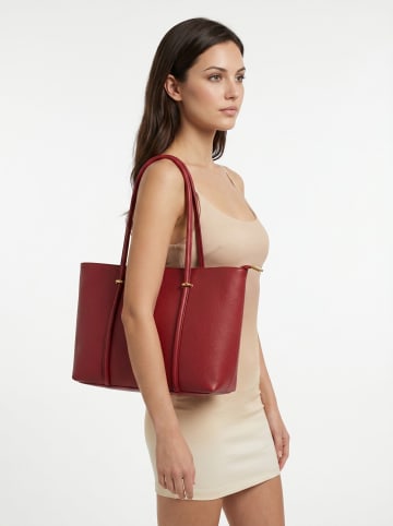 Cluty Shopper FLIORI echt Leder in rot