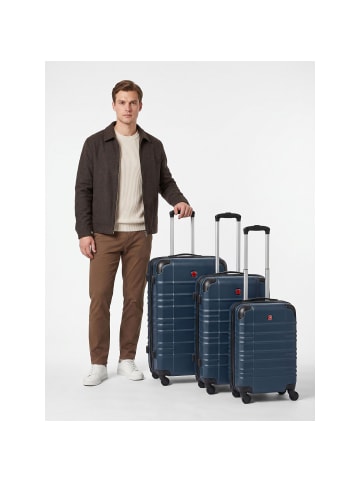 Wenger Amplar Evo 4 Rollen Kofferset 3-teilig mit Dehnfalte navy blue