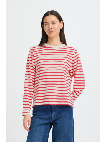 ICHI Langarm IHMIRA Loose fit in TEABERRY / CLOUD DANCER
