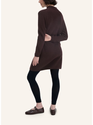 Hessnatur Strick Kleid in schwarzbeere