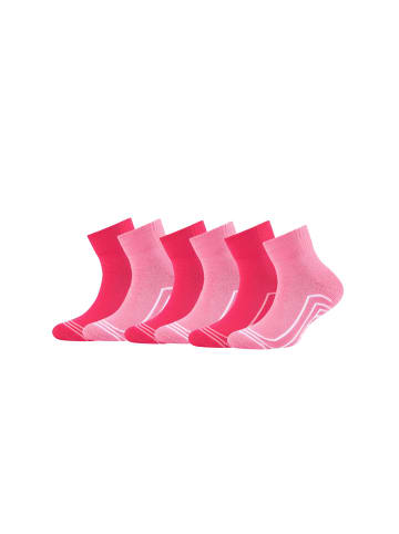 Skechers Kurzsocken 6er Pack cushioned in pink rose mix