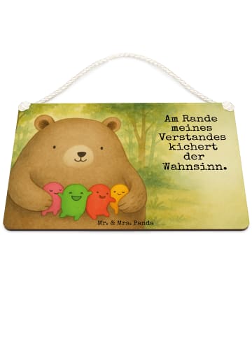 Mr. & Mrs. Panda holzbild Bär Gefühl Design mit Spruch in Weiß