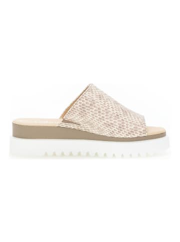 Gabor Pantoletten Gold/Beige