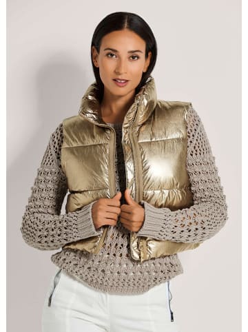 MADELEINE Sommerweste mit Glanz-Finish in goldfarben