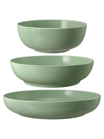 Seltmann Weiden 3er Set Foodbowl Beat Color Glaze 20/25/28 cm in Salbeigrün