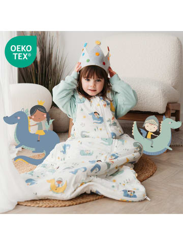 Schlummersack Babyschlafsack, 3.5 TOG in Weiß-Blau