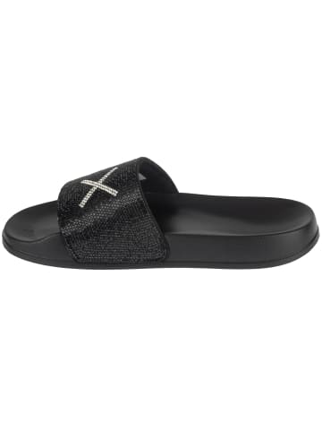Sun68 SUN68 Slippers Strass Logo in Schwarz
