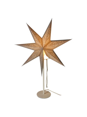 Home&Styling Collection Papierstern auf Metallständer in Silbern, (B) 45 x (H) 65 x (L) 45 cm