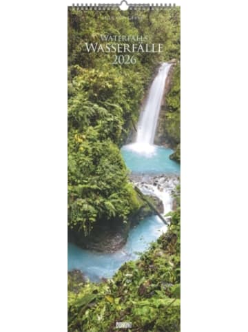 DuMont Kalenderverlag Kalender - DUMONT - Wasserfälle 2026 - Wandkalender King-Size 34×98