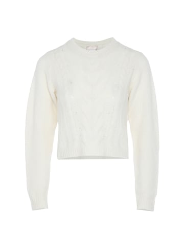 Jalene Damen Sweater in WOLLWEISS