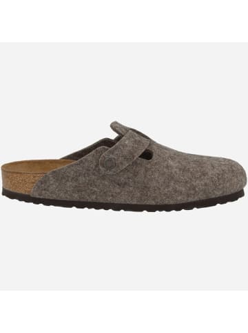 Birkenstock Clogs Boston Wollfilz normal in braun