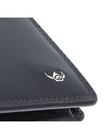 Golden Head Polo Geldbörse RFID Leder 12,5 cm in marineblau