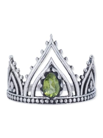 mantraroma 925er Silber - Ringe mit Peridot facettiert