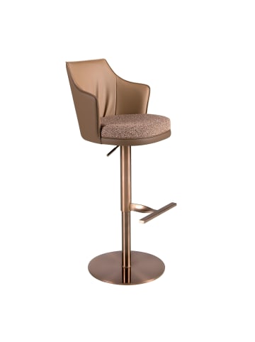 Angel Cerdá Drehbarer Hocker 4226 in Braun / Rosa – (B)57 x (H)87 x (T)54 cm