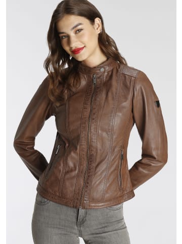 H.I.S. Lederjacke in cognac