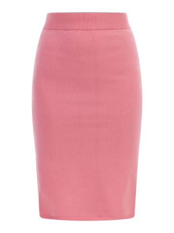 myMo Damen Strick Midirock in Pink