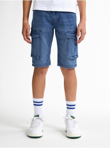 Petrol Industries Torino Cargo-Shorts Denim Aventura in Blau