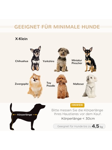 Pawhut Hundesofa Hellgrau 69 cm x 49 cm x 38cm (L x B x H)