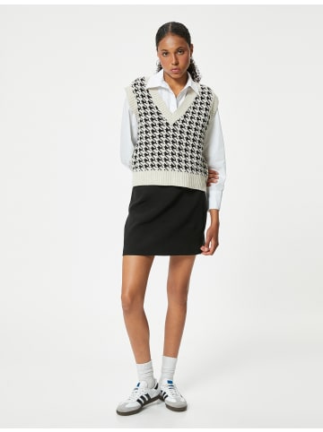 KOTON Sweater in Beige Gemustert