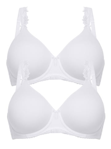 Felina 2er Pack Spacer BH mit Bügel in weiss weiss