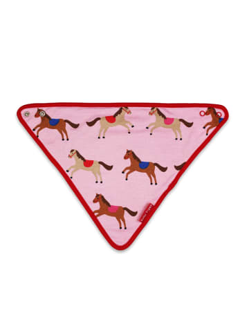 Toby Tiger Babytuch mit Pferde Print in rosa