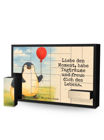 Mr. & Mrs. Panda Befüllbarer Adventskalender Pinguin Luftballon ... in Weiß