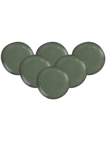 like. by Villeroy & Boch 6er Set Frühstücksteller Lave in Vert ø 23 cm