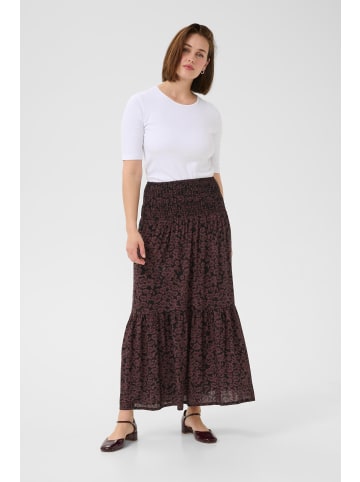 Kaffe Rock KAbeathe A-shape in Fudge/Black Flower Print