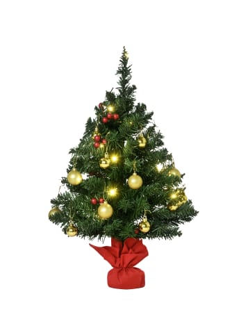 HOMCOM Weihnachtsbaum-∅40 x H60 cm-Grün