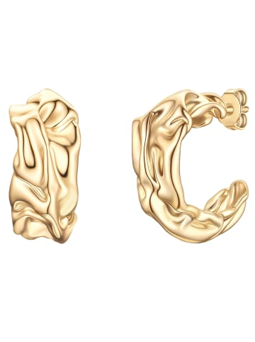 Yokoamii Creolen aus Messing in gelbgold