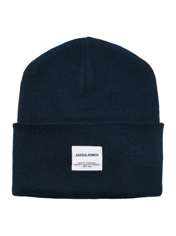 Jack and Jones Long Knit Beanie in Dunkelblau