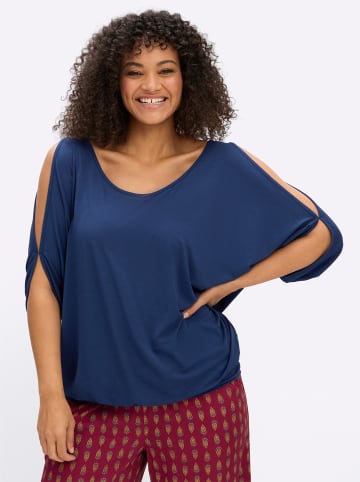 sheego Shirt in royalblau