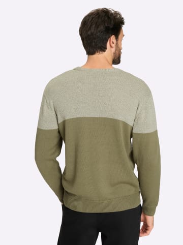 WITT WEIDEN Pullover in khaki-meliert