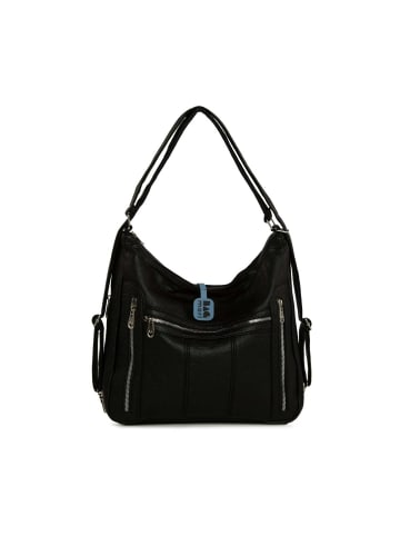BAGmori Schultertasche in Schwarz