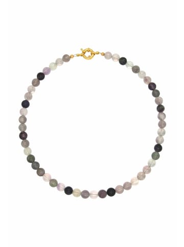 Gemshine Kette ohne Anhänger FARBVERLAUF LILA in gold coloured