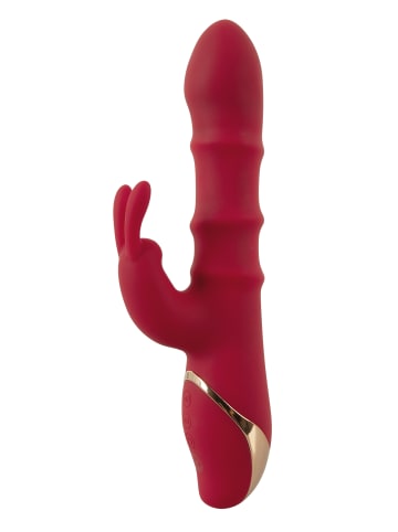 You2Toys Vibrator Rabbit with 3 Moving Rings in rot
