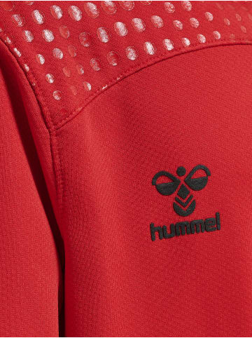 Hummel Hoodie Hmllead Poly Hoodie Kids in TRUE RED