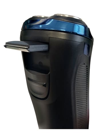 Italian Design Professioneller Rasierer Sport Class - blau und schwarz - 8,5x8x17,8 cm - 3W