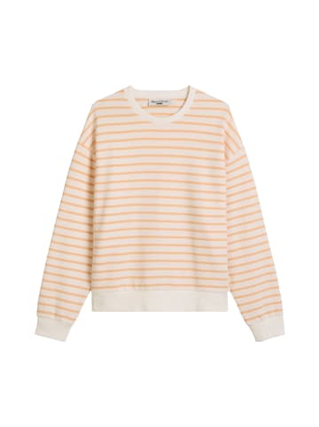 Marc O'Polo DENIM Streifen-Sweatshirt oversize in Light Orange
