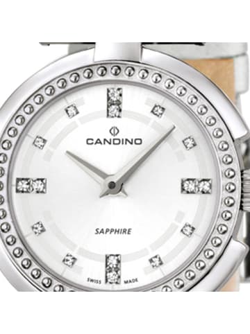 Candino Analog-Armbanduhr Candino Elegance grau klein (ca. 30mm)