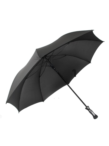 COFI 1453 Teleskop Regenschirm Schwarz ⌀130 cm in Schwarz