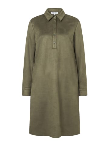 More & More sportives Wildleder-Optik-Kleid in olive leaf