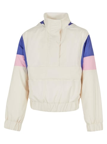 Urban Classics Windbreaker in whitesand/purpleday/girlypink