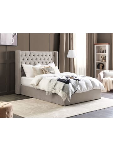 Beliani Doppelbett LUBBON in Silber - (W) 170 x (H) 144 x (L) 217 cm