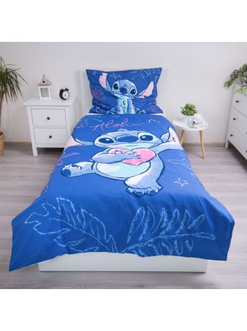 Disney Disney Lilo & Stitch Bettwäsche Aloha Design 140x200 cm 70x90 in Blau