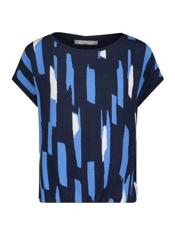 BETTY & CO Casual-Shirt mit Print in Dunkelblau/Blau